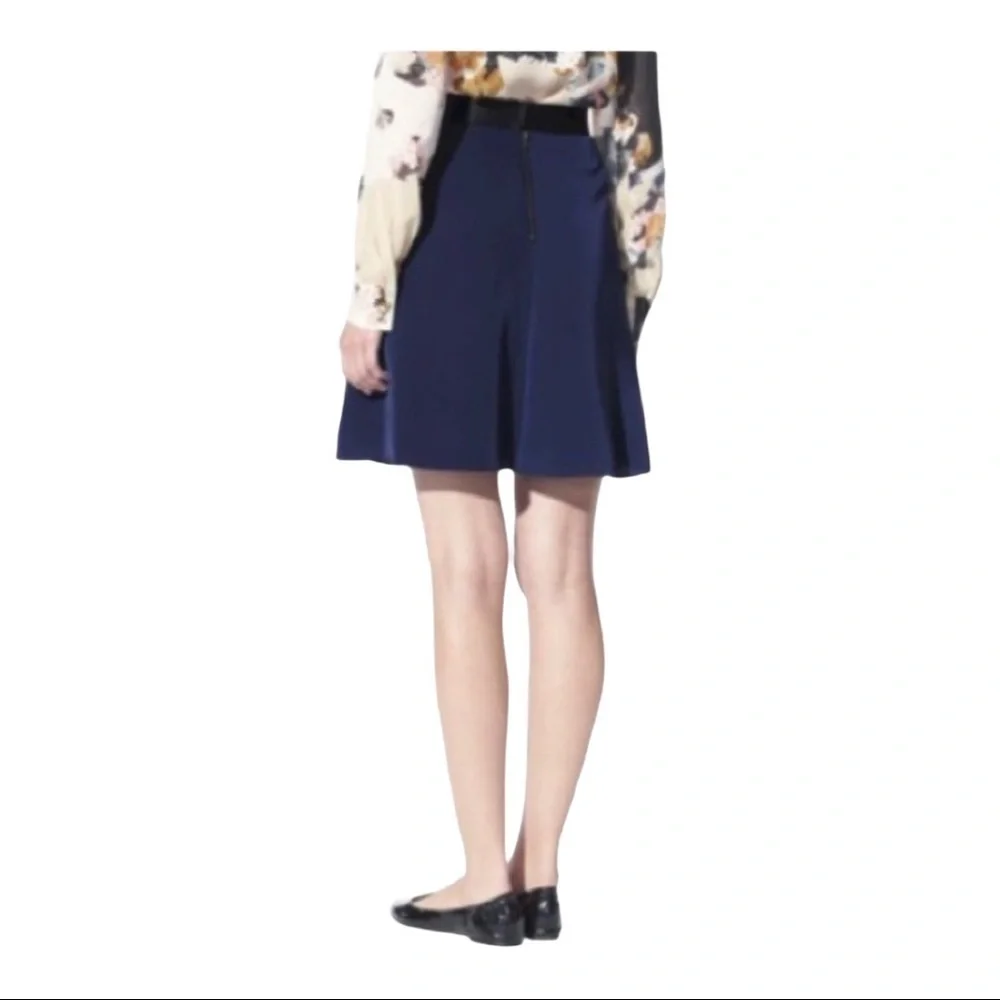 𝅺3.1 Phillip LimTarget Silky Swing Skirt Navy Blue - Picture 2 of 3